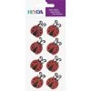 Baier & Schneider Sticker Sticker Étiquette De Mélange De, Coccinelle, 8 pièces, 4 couleurs, 1 Pièces
