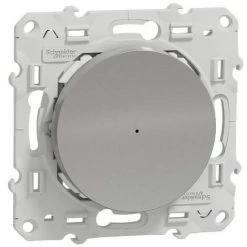 SCHNEIDER Wiser Odace - Variateur Poussoir - 2 Fils - Zigbee - Alu (S530522W)