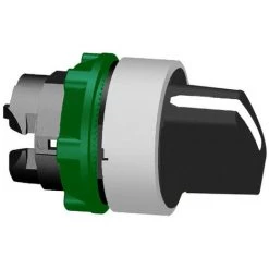 SCHNEIDER Harmony XB5 - Tête De Bouton Tournant - Ø22 - Col Blanc - 3 Posit Fixes - Noir (ZB5AD3C1)