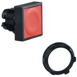SCHNEIDER Harmony Tête Pour Bouton-poussoir Carré - Ø22 - Rouge (ZB5CA4)