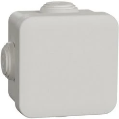 SCHNEIDER Mureva Box - Boite De Dérivation Avec Embouts - 65x65x45 - IP55 - Blanc Polaire (IMT05022)