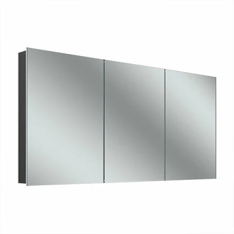 Schneider ADVANCED Line Comfort Armoire De Toilette Lumineuse LED, 3 Portes De Même Taille, 151,5x71,5x12cm, 194.151., Exécution: Norme EU/corps Noir Mat - 194.151.02.41 3 Schneider ADVANCED Line Comfort Armoire De Toilette Lumineuse LED, 3 Portes De Même Taille, 151,5x71,5x12cm, 194.151., Exécution: Norme EU/corps Noir Mat - 194.151.02.41