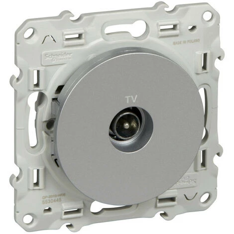 SCHNEIDER Odace Alu, Prise Télévision Simple (S530645-445) 3 SCHNEIDER Odace Alu, Prise Télévision Simple (S530645-445)