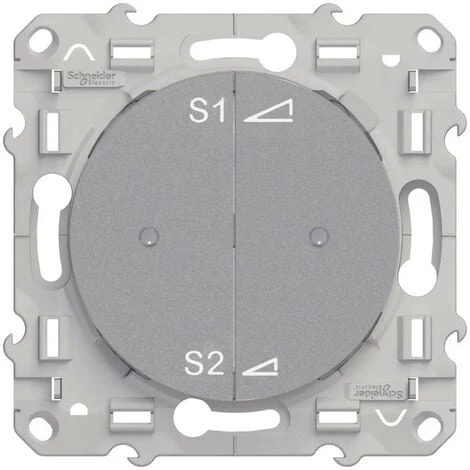 SCHNEIDER Odace + Alu, Variateur Scénario à Poussoir PlusLink (S530565) 3 SCHNEIDER Odace + Alu, Variateur Scénario à Poussoir PlusLink (S530565)