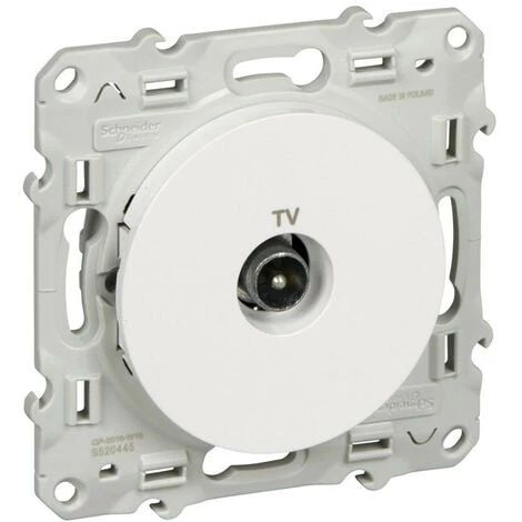 SCHNEIDER Odace Blanc, Prise Télévision Simple (S520645-445) 3 SCHNEIDER Odace Blanc, Prise Télévision Simple (S520645-445)