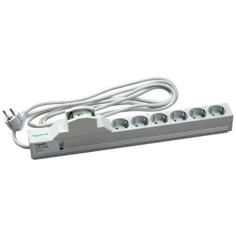 SCHNEIDER Actassi Rail 1U 6 Prises + Disjonct 19P VDE (NSYAPU19S6CB) 3 SCHNEIDER Actassi Rail 1U 6 Prises + Disjonct 19P VDE (NSYAPU19S6CB)