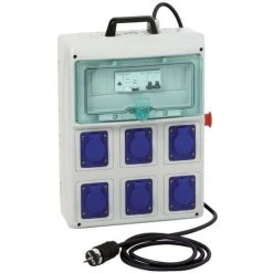 SCHNEIDER Kaedra Coffret De Chantier 6 Prises 16A NF Avec Cordon (PFR10103)