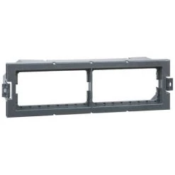 SCHNEIDER OptiLine 45 - Support Appareillage Pour 2 X 2 Prises Simples Ou 2 Blocs Doubles (ISM50810N)