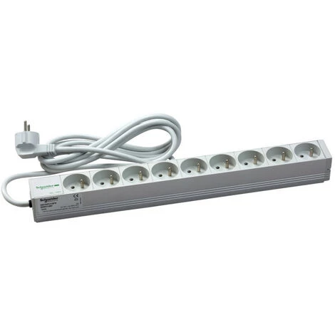 SCHNEIDER Actassi Rail 1U 3 Prises 10P VDE (NSYAPU10S3) 3 SCHNEIDER Actassi Rail 1U 3 Prises 10P VDE (NSYAPU10S3)
