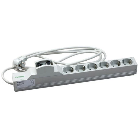 SCHNEIDER Actassi Rail1U 6 Prises + Disjoncteur Différentiel 30mA 19P VDE (NSYAPU19S6F) 3 SCHNEIDER Actassi Rail1U 6 Prises + Disjoncteur Différentiel 30mA 19P VDE (NSYAPU19S6F)