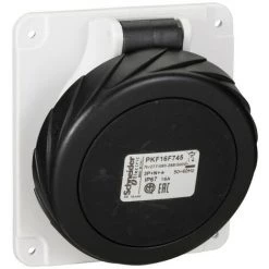 SCHNEIDER PratiKa - Socle De Prise Inclinée -16A -3P+N+T - 480-500 V CA- IP67 - à Vis (PKF16F745)