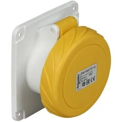 SCHNEIDER PratiKa - Socle De Prise Droite -16A -3P+N+T - 100-130 V CA- IP67 - à Vis (PKF16G715)