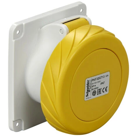 SCHNEIDER PratiKa - Socle Prise Industrielle Droite - 32A - IP67 - 110 - 4P - Vis (PKF32G714) 3 SCHNEIDER PratiKa - Socle Prise Industrielle Droite - 32A - IP67 - 110 - 4P - Vis (PKF32G714)