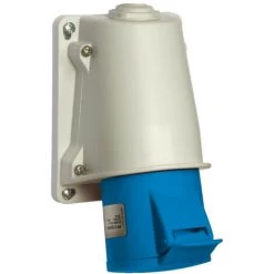 SCHNEIDER PratiKa - Socle De Prise Incliné -32 A 3P+N+T - 200-250 V CA - En Saillie- IP44 (PKY32W425)