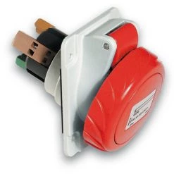 SCHNEIDER PratiKa - Socle De Prise Industrielle Coudée 32 A - 3P+T - 380-415 V CA - IP67 (PKY32F734)