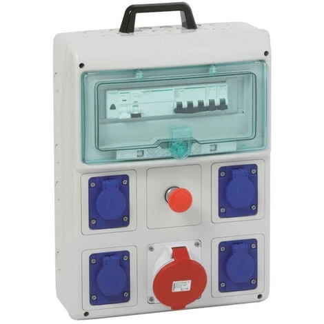 SCHNEIDER Kaedra Coffret De Chantier 4 Prises 16A NF + 1 Prise 3P+N+T 16A (PFR10105) 3 SCHNEIDER Kaedra Coffret De Chantier 4 Prises 16A NF + 1 Prise 3P+N+T 16A (PFR10105)