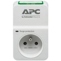 SCHNEIDER SurgeArrest - Parasurtenseurs - 1 Prise FR - 2 USB - 230V - Blanc (PM1WU2-FR)