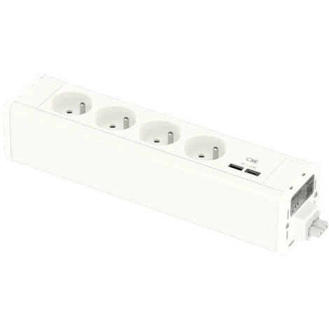 SCHNEIDER Unica System+ - Nourrice Précâblée M - 4 Prises 2P+T + USB A+C - Blanc (INS44236) 3 SCHNEIDER Unica System+ - Nourrice Précâblée M - 4 Prises 2P+T + USB A+C - Blanc (INS44236)