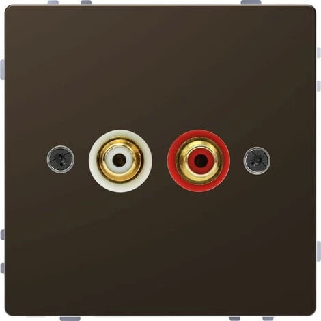 SCHNEIDER D-Life - Prise RCA Cinch - Métal Mocca - Méca + Enjoliveur (MTN4350-6052) 3 SCHNEIDER D-Life - Prise RCA Cinch - Métal Mocca - Méca + Enjoliveur (MTN4350-6052)