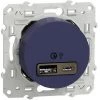 SCHNEIDER Odace - Prise USB Double - Charge Rapide - Type A+C - Cobalt - 18W - 3,4A (S550219) -SCHNEIDER Soldes 53777604 1