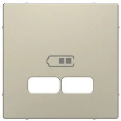 SCHNEIDER D-Life - Enjoliveur Pour Prise USB - Blanc Sable (MTN4367-6033)