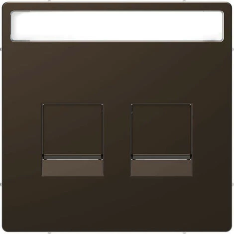 SCHNEIDER D-Life - Enjoliveur Prise Support Double RJ45 Compatible Keystone - Métal Mocca (MTN4564-6052) 3 SCHNEIDER D-Life - Enjoliveur Prise Support Double RJ45 Compatible Keystone - Métal Mocca (MTN4564-6052)