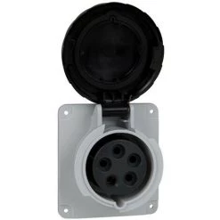 SCHNEIDER PratiKa - Socle De Prise Industrielle Droite 32 A - 3P+N+T - 480-500 V CA - IP67 (PKY32G745)