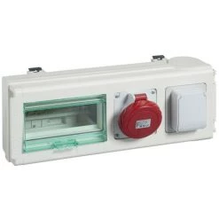 SCHNEIDER Canalis KNA - Connecteur De Dérivation 32A - 2 Prises Industrielles IEC (KNB32CP35)