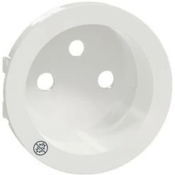 SCHNEIDER Odace, Enjoliveur Seul Prise De Courant 2P+T 16A, Antibacterien (S500659)