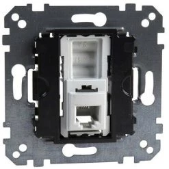 SCHNEIDER D-Life - Prise Avec Connecteur RJ12 - 4 Contacts - Méca Seul (MTN463501)