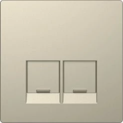 SCHNEIDER D-Life - Enjoliveur Pour Prise Double RJ45 Actassi S-One - Blanc Sable (MTN4572-6033)