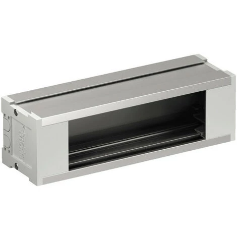 SCHNEIDER OptiLine 45 - Boitier Vide De Prises De Base - 3 Modules - Aluminium - L 195mm (ISM20420) 3 SCHNEIDER OptiLine 45 - Boitier Vide De Prises De Base - 3 Modules - Aluminium - L 195mm (ISM20420)