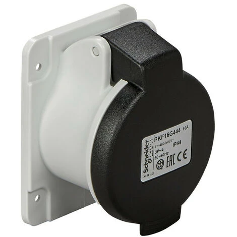 SCHNEIDER PratiKa - Socle De Prise Droite -16A - 3P+T - 480-500 V CA- IP44 - à Vis (PKF16G444) 3 SCHNEIDER PratiKa - Socle De Prise Droite -16A - 3P+T - 480-500 V CA- IP44 - à Vis (PKF16G444)