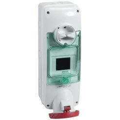 SCHNEIDER PratiKa - Socle De Prise à Vis - Saillie - 63A 3P+N+T - 380-415V IP65 - Rail DIN (PKB63Q535)