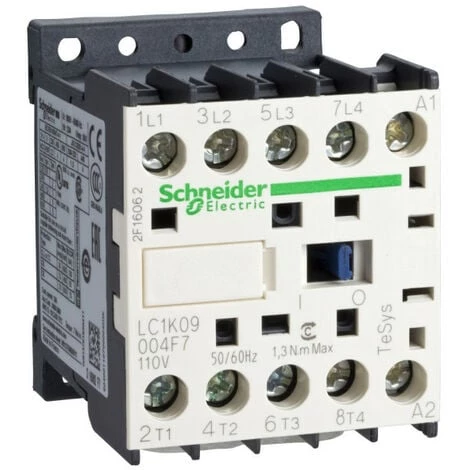 SCHNEIDER TeSys LC1K - Contacteur - 4P (2F+2O) - AC-1 440V - 20A - Bobine 230Vca (LC1K09008P7) 3 SCHNEIDER TeSys LC1K - Contacteur - 4P (2F+2O) - AC-1 440V - 20A - Bobine 230Vca (LC1K09008P7)