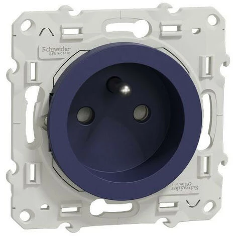 SCHNEIDER Odace, Prise De Courant 2P+T Cobalt, à Vis, Connexion Rapide (S550059) 3 SCHNEIDER Odace, Prise De Courant 2P+T Cobalt, à Vis, Connexion Rapide (S550059)