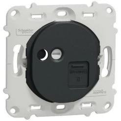 SCHNEIDER Ovalis - Prise RJ45 - Cat.6 STP - Réseaux VDI- Grade 3 - Sans Plaque -Anthracite (S461476)