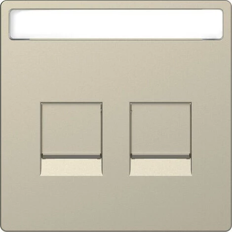 SCHNEIDER D-Life - Enjoliveur Prise Support Double RJ45 Compatible Keystone - Blanc Sable (MTN4564-6033) 3 SCHNEIDER D-Life - Enjoliveur Prise Support Double RJ45 Compatible Keystone - Blanc Sable (MTN4564-6033)