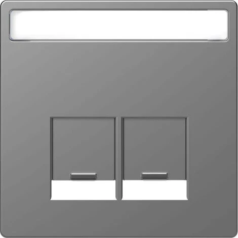 SCHNEIDER D-Life - Enjoliveur Prise Double RJ45 S-One - Porte-étiquette - Acier (MTN4574-6036) 3 SCHNEIDER D-Life - Enjoliveur Prise Double RJ45 S-One - Porte-étiquette - Acier (MTN4574-6036)