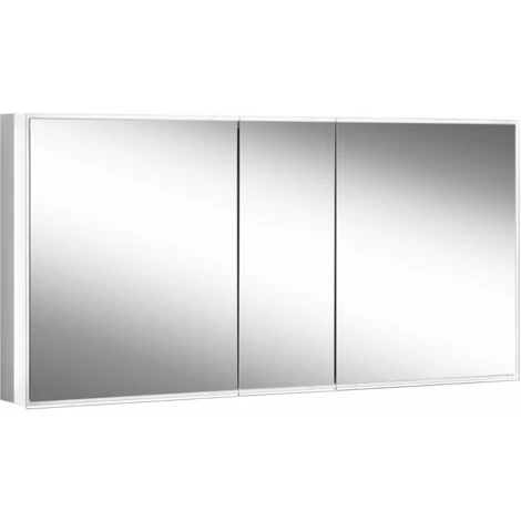 Schneider PREMIUM Line Superior Armoire De Toilette Lumineuse LED, 3 Portes à Double Miroir, 1525x73,6x16,7cm, 181.150., Exécution: Norme UE/corps Argent Anodisé - 181.150.02.50 3 Schneider PREMIUM Line Superior Armoire De Toilette Lumineuse LED, 3 Portes à Double Miroir, 1525x73,6x16,7cm, 181.150., Exécution: Norme UE/corps Argent Anodisé - 181.150.02.50