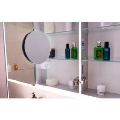 Schneider PREMIUM Line Ultimate Armoire De Toilette Lumineuse LED, 2 Portes à Double Miroir, Prise à Gauche, 625x73,3x15,8cm, 182.063., Exécution: Norme UE/corps Argent Anodisé - 182.063.02.50 11 Schneider PREMIUM Line Ultimate Armoire De Toilette Lumineuse LED, 2 Portes à Double Miroir, Prise à Gauche, 625x73,3x15,8cm, 182.063., Exécution: Norme UE/corps Argent Anodisé - 182.063.02.50 -SCHNEIDER Soldes 54810767 5
