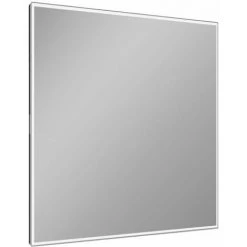 Schneider A-line Miroir Lumineux LED, 80x76cm, 166.280.01., Coloris: Noir Mat Avec Système De Sonorisation - 166.280.01.4101