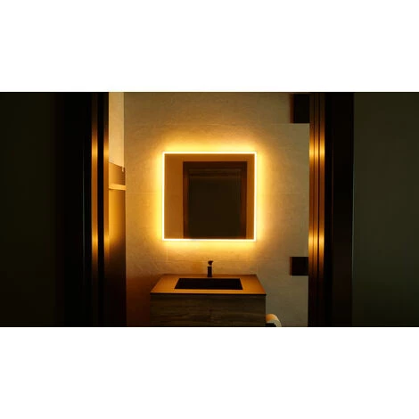Schneider A-line Miroir Lumineux LED, 80x76cm, 166.280.01., Coloris: Noir Mat Avec Système De Sonorisation - 166.280.01.4101 4 Schneider A-line Miroir Lumineux LED, 80x76cm, 166.280.01., Coloris: Noir Mat Avec Système De Sonorisation - 166.280.01.4101 – Image 2