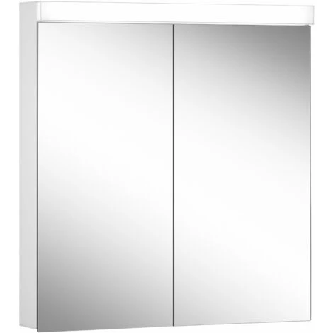 Schneider DAILY Line Ultimate Armoire De Toilette Lumineuse LED, 2 Portes à Double Miroir, 70x74,8x13cm, 178.070.02.02, Exécution: Norme UE/corps Blanc - 178.070.02.02 3 Schneider DAILY Line Ultimate Armoire De Toilette Lumineuse LED, 2 Portes à Double Miroir, 70x74,8x13cm, 178.070.02.02, Exécution: Norme UE/corps Blanc - 178.070.02.02