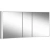 Schneider PREMIUM Line Ultimate Armoire De Toilette Lumineuse LED, 3 Portes à Double Miroir, 1525x73,3x15,8cm, 182.150., Exécution: Norme UE/corps Argent AnodisÃ© - 182.150.02.50 -SCHNEIDER Soldes 54811095 1