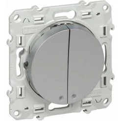 Poussoir Lumineux Alu Schneider Electric Odace