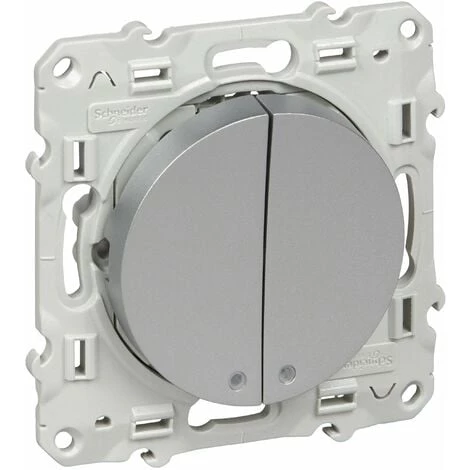 Poussoir Lumineux Alu Schneider Electric Odace 3 Poussoir Lumineux Alu Schneider Electric Odace
