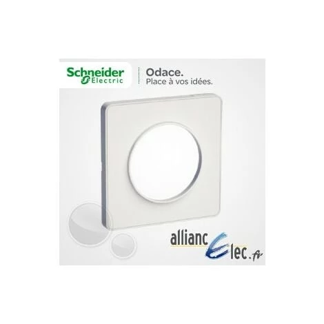 Plaque Blanc Mat 1 Poste Schneider Electric Odace Touch 3 Plaque Blanc Mat 1 Poste Schneider Electric Odace Touch