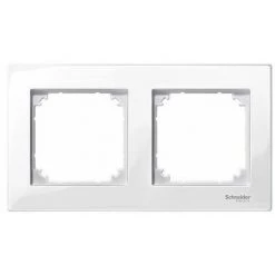 SCHNEIDER Cadre 2 éléments ELEGANCE Blanc Actif