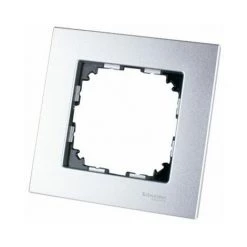 SCHNEIDER Cadre 1 élément ELEGANCE Aluminium